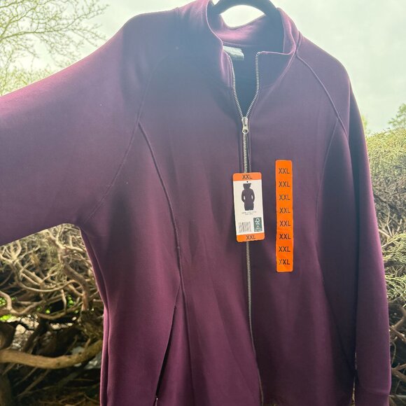 32 Degree Women's XXL Purple Zip Front Jacket NWT - Picture 1 of 7